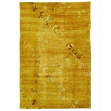 Safavieh 5 ft. 6 in. x 8 ft. 6 in. Medium Rectangle Contemporary Martha Stewart Amber Hand Knotted Rug MSR5536A-6